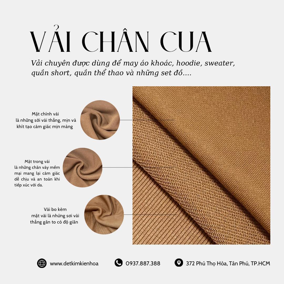 Đặc tính của vải chân cua cotton