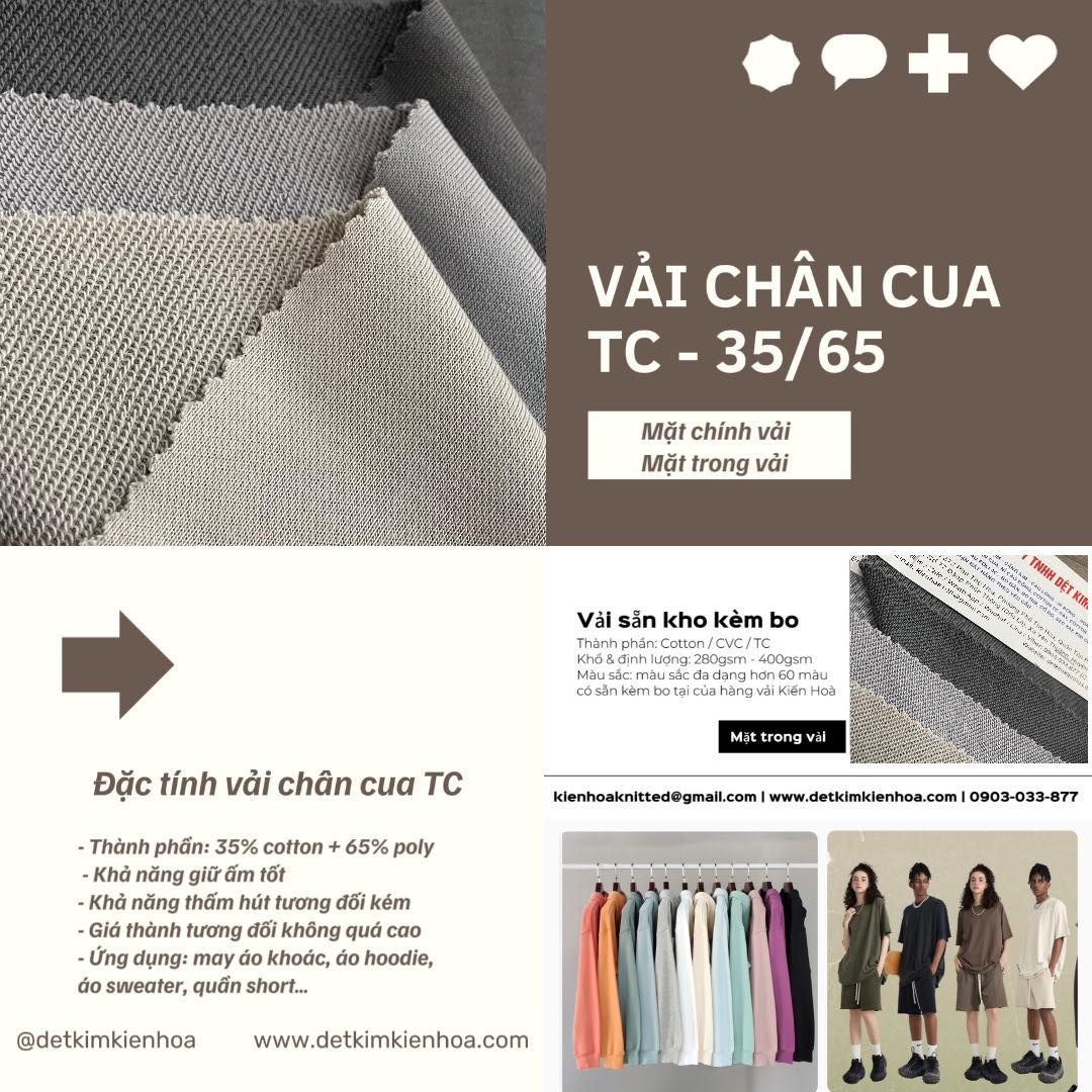 Đặc tính của vải chân cua TC