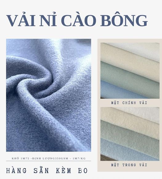 Đặc tính của Vải Nỉ Cào Bông CVC 60/40