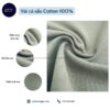 Vải cá sấu Cotton 100%